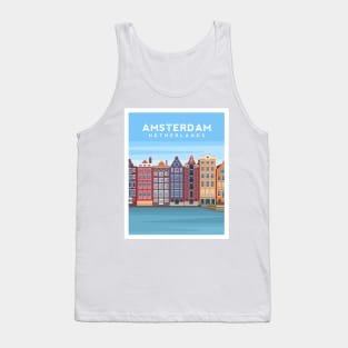 Amsterdam Canal Houses, The Netherlands Tank Top